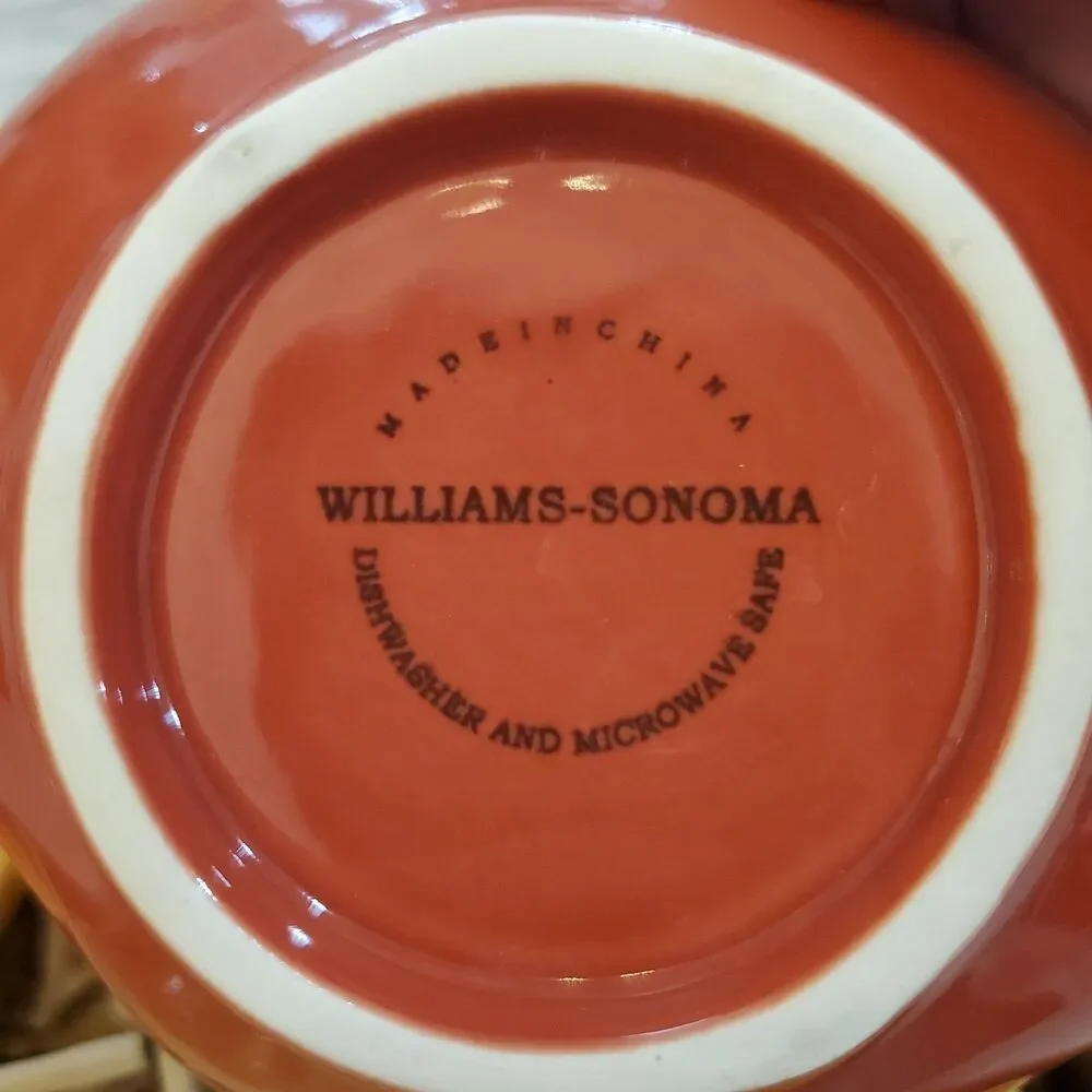 Williams Sonoma Boxcar Willies Ceramic HEIRLOOM TOMATO Dipping Bowls (4) NOB